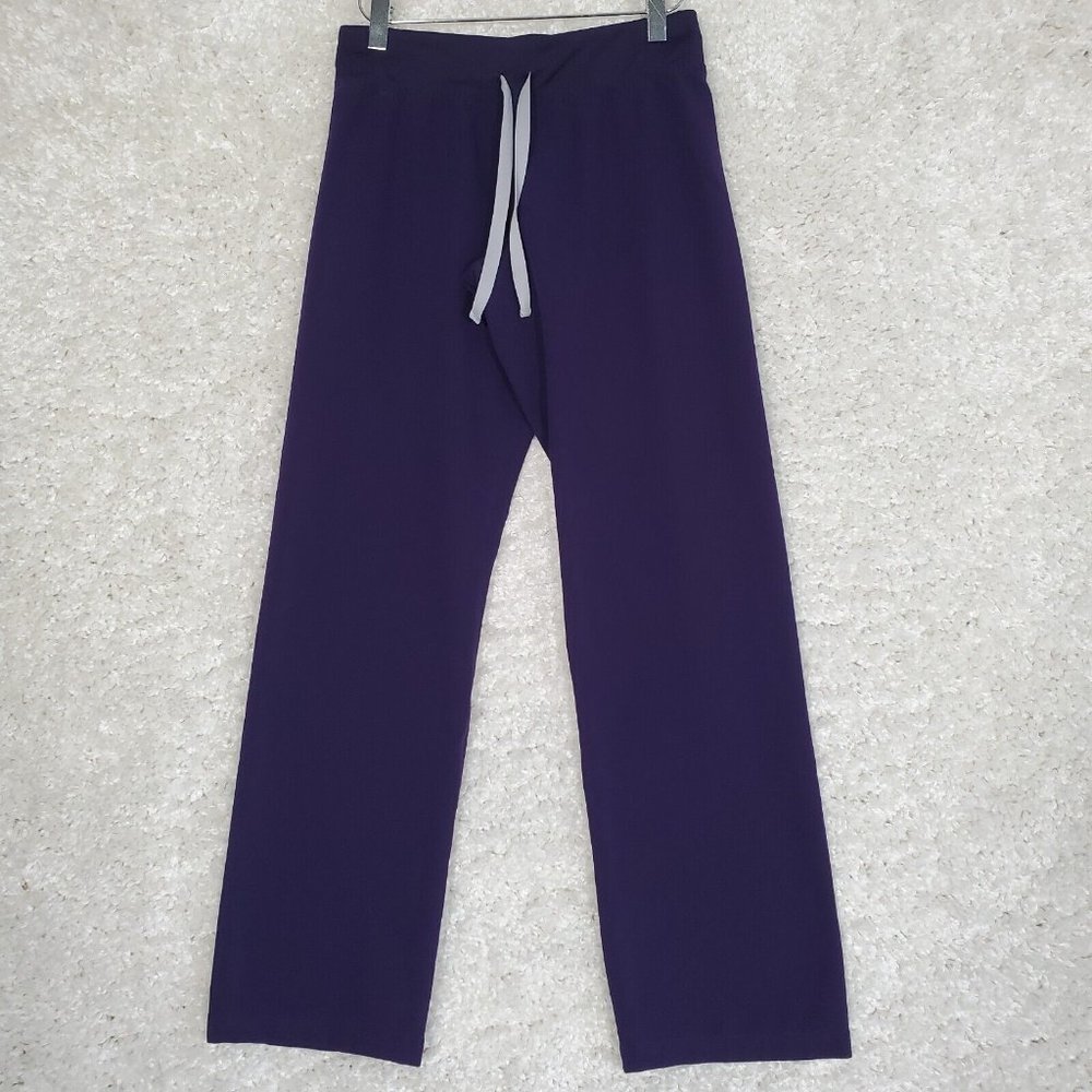 Figs Pants Womens XXS Purple Livingston Basic Scrubs Straight Leg Medical